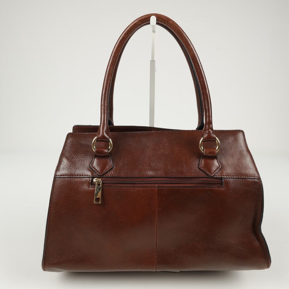 Wilson Leather Top Handle Satchel Brown Leather Purse *No Shoulder Strap - Picture 4 of 15